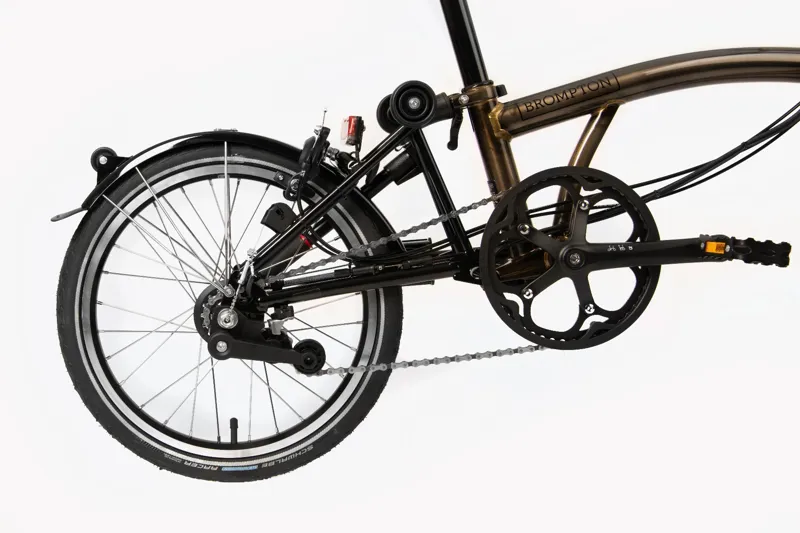 Brompton Electric C-Line Explore Mid Bar Folding Electric Bike 2022 Black Laquer-4